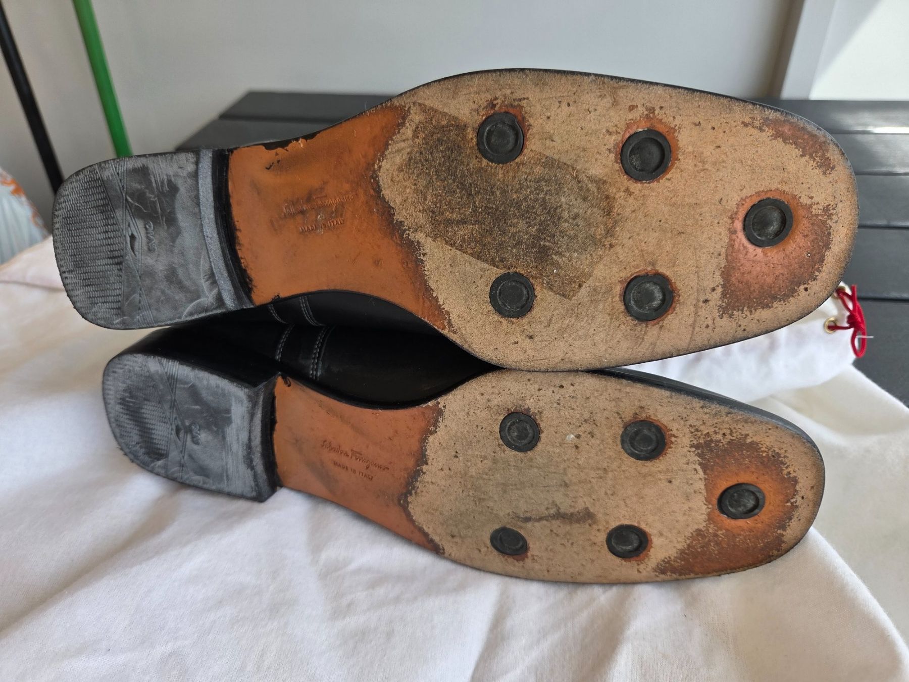 Salvatore Ferragamo Scarpe da donna: Salvatore Ferragamo Stifel Leder nero – Usato da Minusio venduto da Ninfa54 6