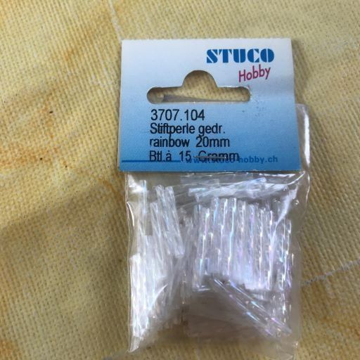 Perle (finte): LOT STIFTPERLE GEDR. WEISS/IRIS 20MM – Nuovo e nell'imballaggio originale da Ostermundigen venduto da Wyatt-Earp 5