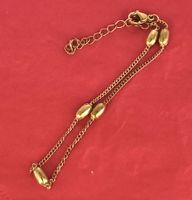 Edelstahlarmband 18K vergoldet, golden Beans 