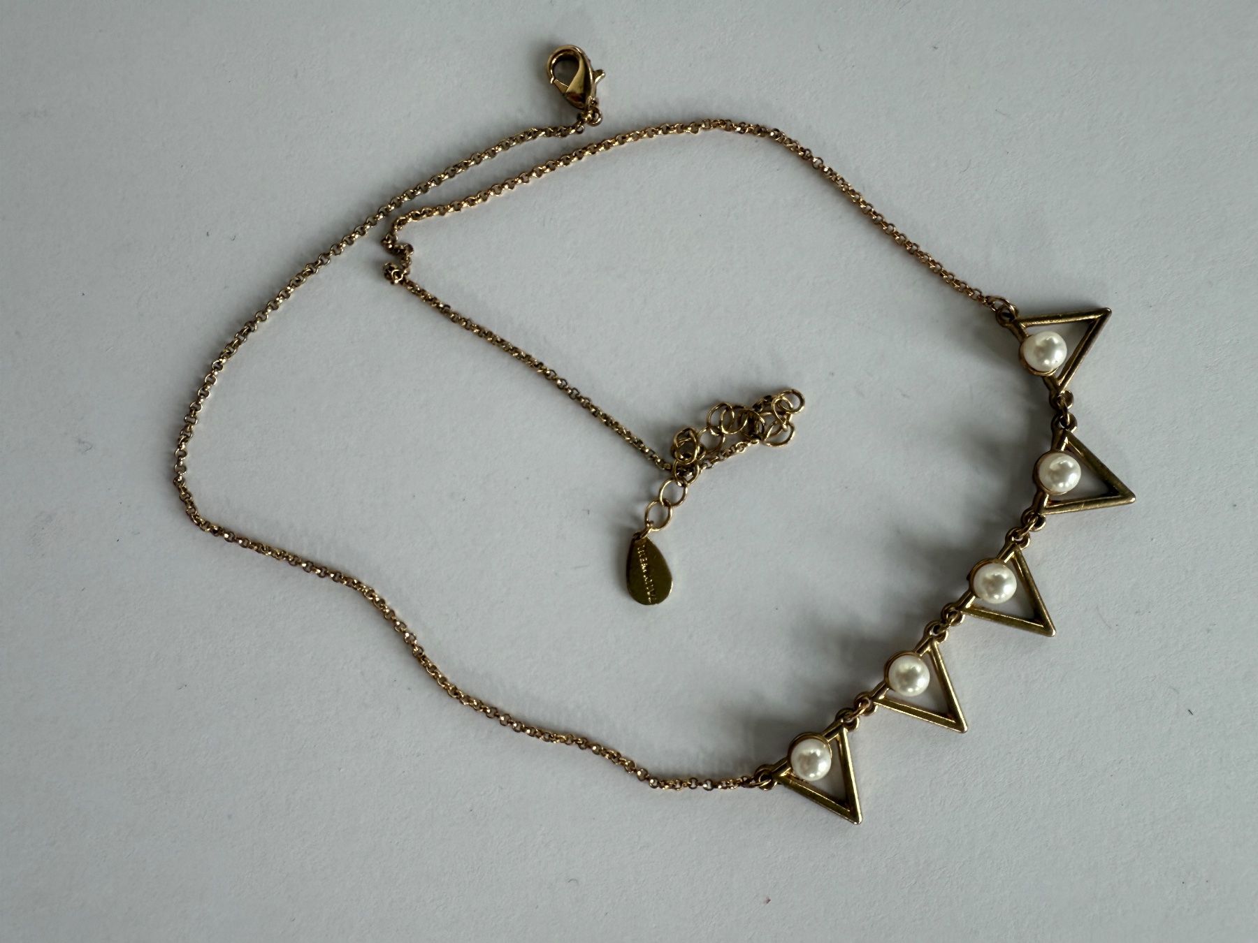 Ketten: Kette mit goldigen Dreiecken und Perlen – Gebraucht aus Seewen SO von HappyHappyHappy 1