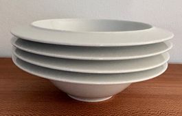 4x ALESSI Porzellan Schalen Schüsseln Bowle Serie Tendentse