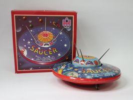 Blech UFO Flying Saucer Z-2000 Fliegende Untertasse zum aufz
