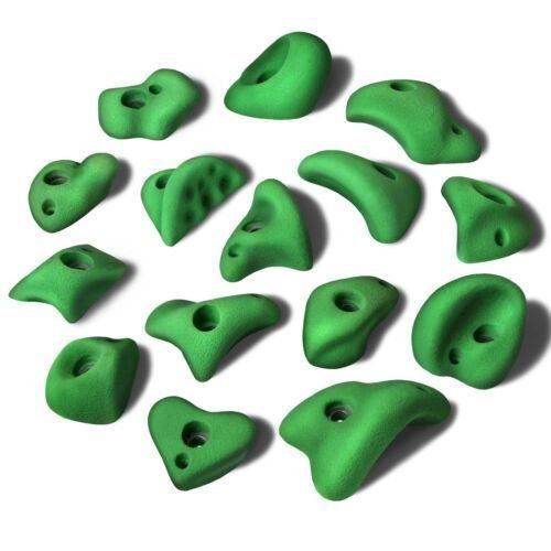 Kletterausrüstungen: ALPIDEX 15 M / L Klettergriffe GREEN – Neu und originalverpackt aus Bottighofen von zaap