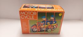 Moto en tole, friction avec boite origine