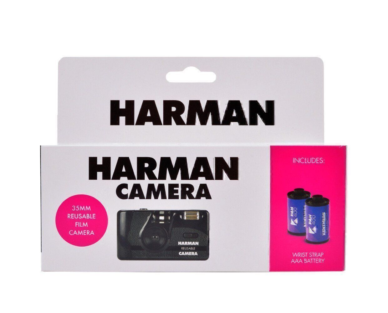 Fotocamera: Harman Kleinbild Kamera mit Blitz + Film – Nuovo e nell'imballaggio originale da Halden venduto da TopFoto 3