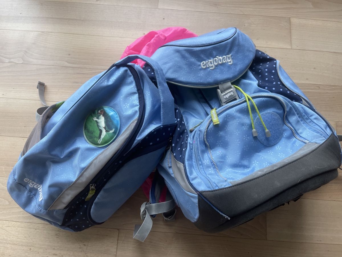 Borse & Zaini: Ergopack Schulranzen-Set Schulthek ergonomisch blau Mädchen – Usato da Oberwil-Lieli venduto da 2carin 9