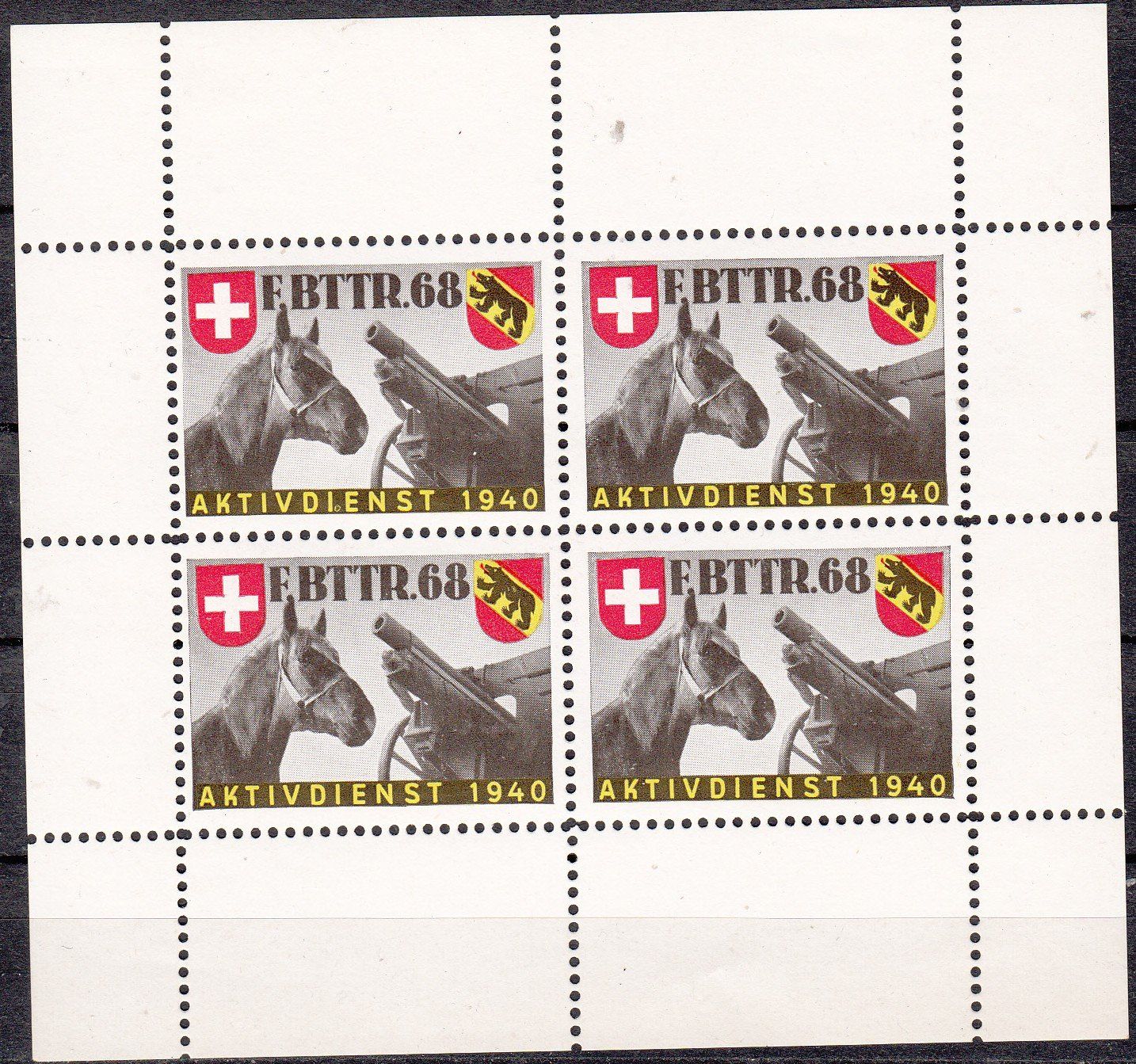 Alle Briefmarken: Artillerie 273/3 F.Bttr.68 Kat.40.- – Gebraucht aus Herrliberg von Lfrifda