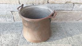 Antiker Kupfertopf, Kupferkessel, ca. 26 cm Durchm., Nr. 17