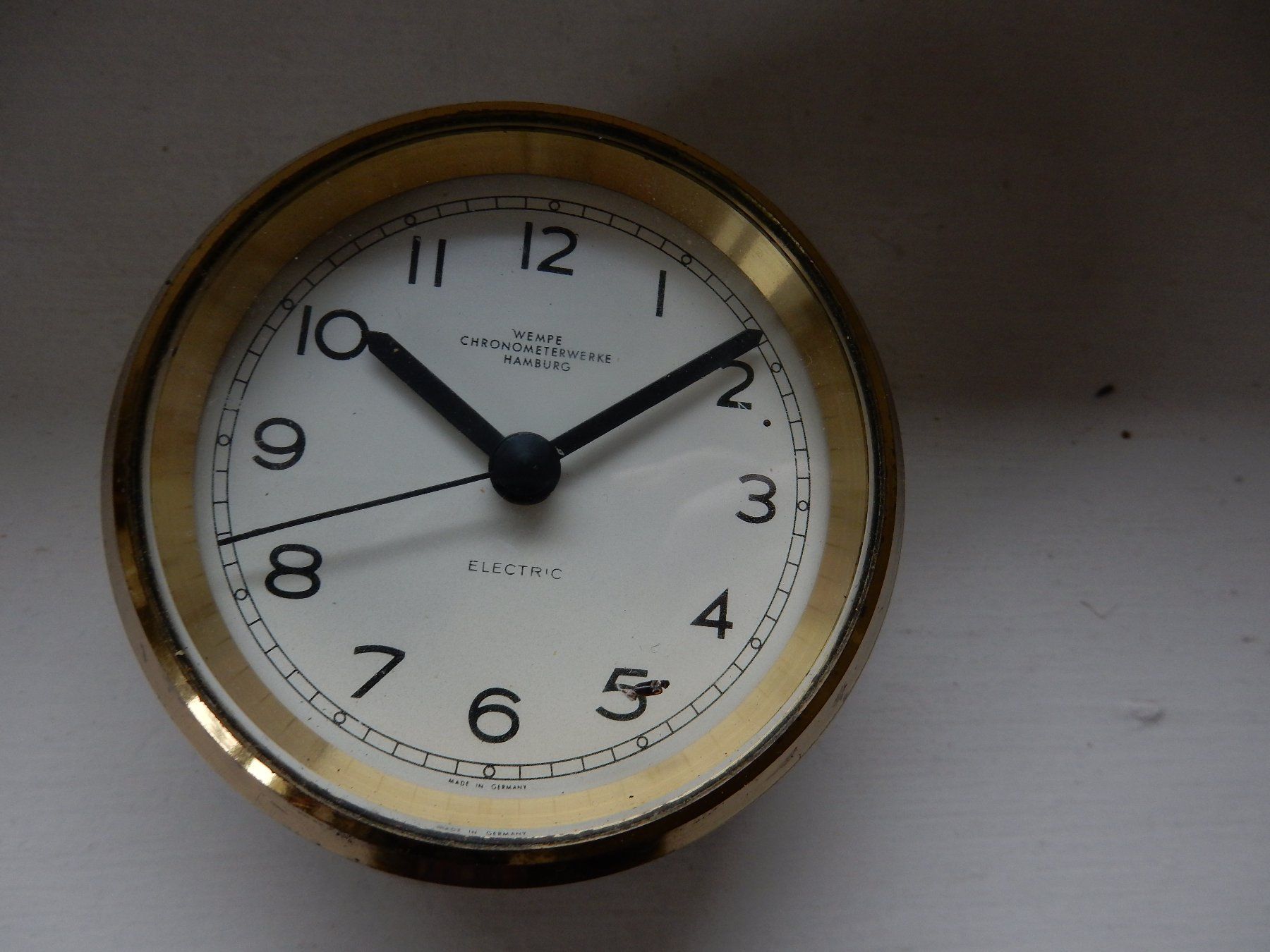 Orologi: Wempe Schiffschronometer Uhr Messing Elektrowanduhr Vintage – Usato da Jona venduto da simongarden 7