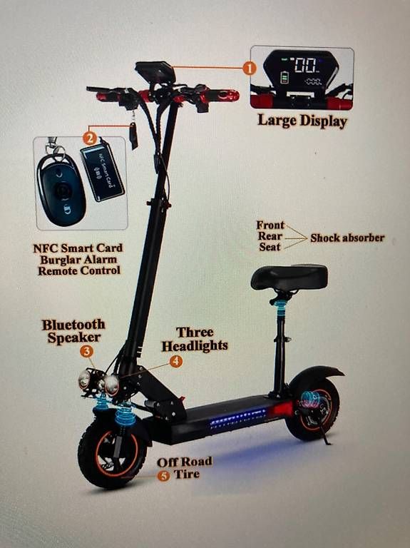 Elektromobile: E-Scooter mit Sitz – Gebraucht aus blumenstein von Magacl 4