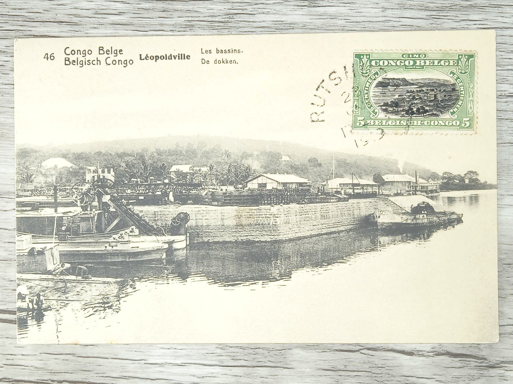 Tutti i francobolli: TR04 Carte Postale + Timbre Congo-Belge 1919 – Usato da Cousset venduto da Patrick_Collections