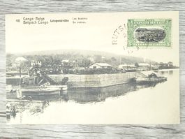 TR04 Carte Postale + Timbre Congo-Belge 1919