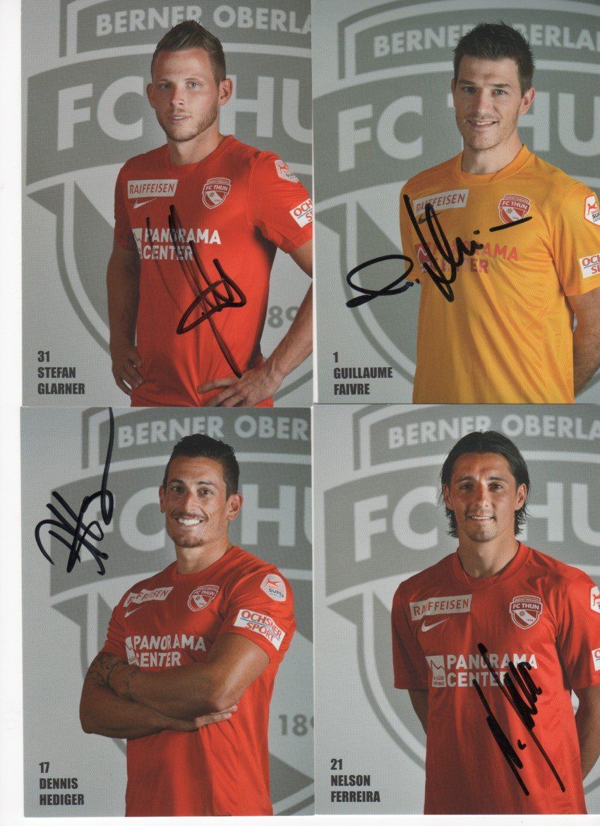 Autografi: Autogrammkarten von FC Thun 2015 – Usato da Muri AG venduto da rogana