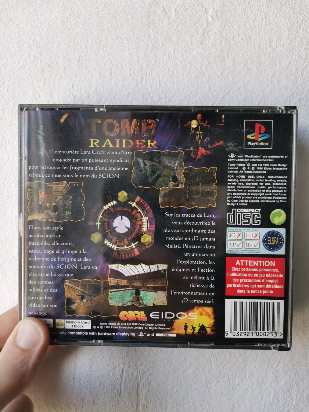 Sony Jeux: PS1 Tomb Raider. BIG BOX, FR – D'occasion à Chiasso par Lone 1