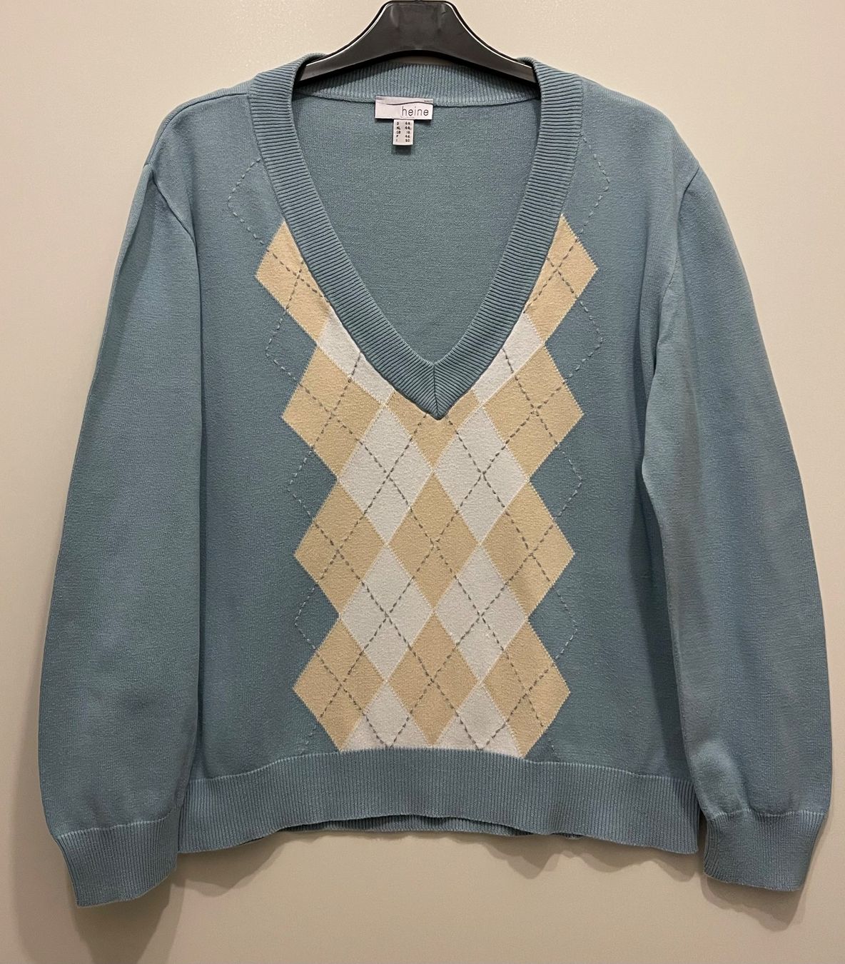 Heine Maglioni & Felpe: Pull femme HEINE, bleu ciel, taille 44 – Nuovo e nell'imballaggio originale da Genève venduto da OnSale