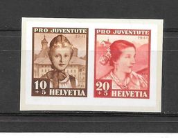Pro Juventute J98I-J99I Einzelwerte Sonderblock ** 1.12.1941