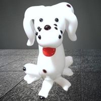 🐾🐕 Drolliger Glas-Dalmatiner – Kleiner Freund mit Charme🐾