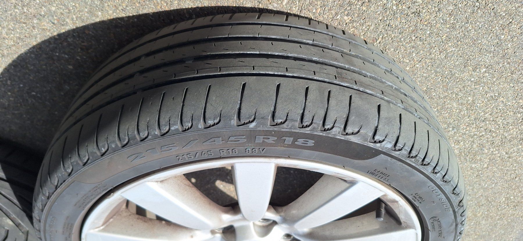 Mitsubishi Pneumatici & Ruote complete: Räder 215/45 R18 Mitsubishi Lancer – Usato da Arbon venduto da Kbrluz 5