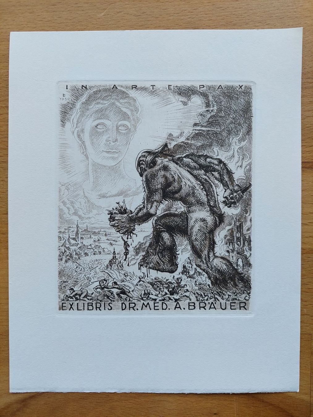 Gemälde: Exlibris Karl Blossfeld - Original Radierung – Gebraucht aus Obfelden von Exlibris-Art