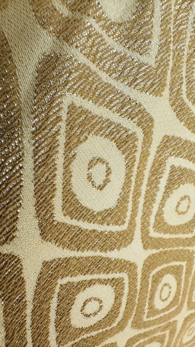 Odeeh Pantaloni: Damenhose Odeeh gemustert goldfarben Grösse 38 – Usato da Menziken venduto da cla_8qfq 3