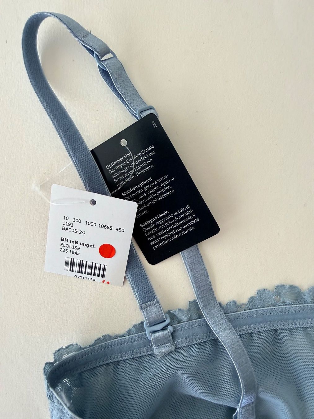 Beldona Altra biancheria intima: BELDONA, BH ELOUISE, Grösse 80C, Farbe Hellblau – Nuovo e nell'imballaggio originale da Rudolfstetten venduto da gst_g7xl 4