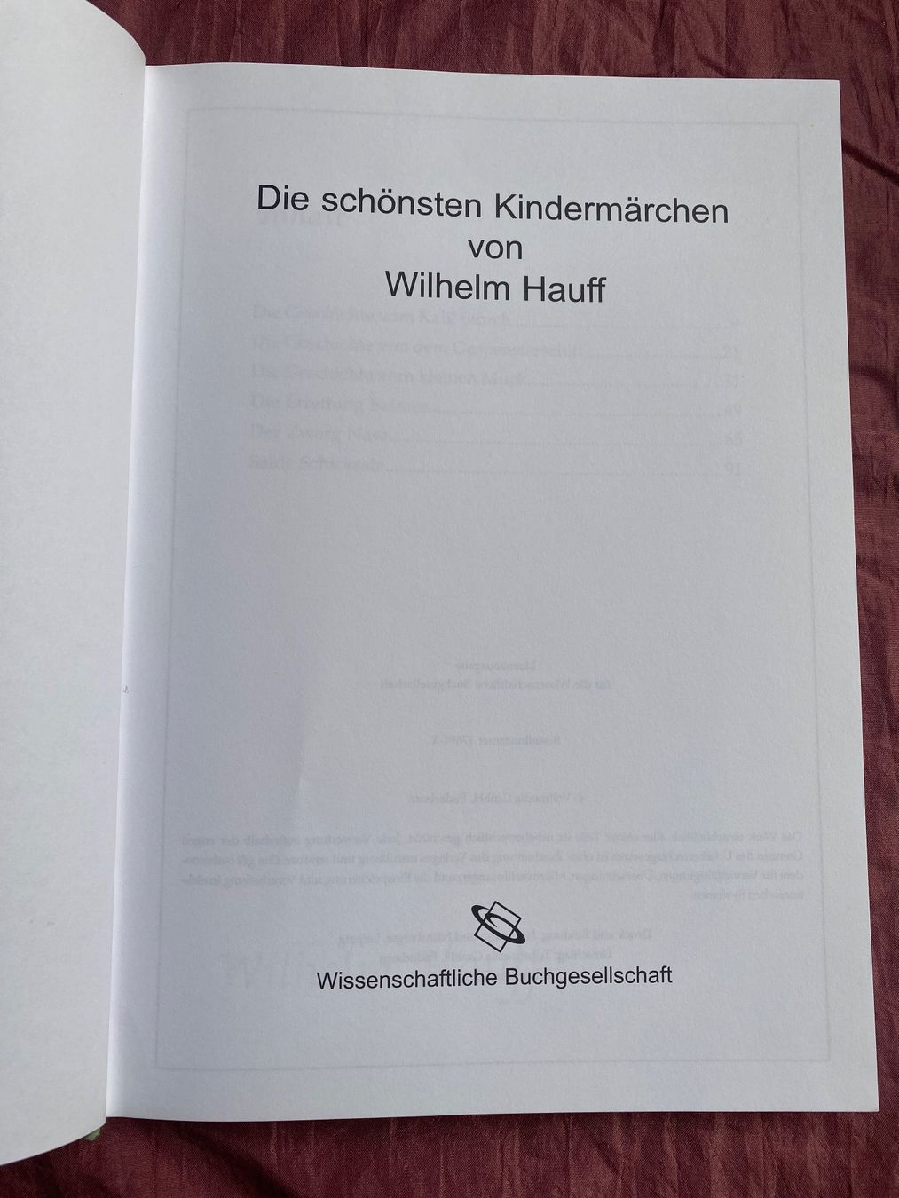 Libri: Die schönsten Kindermärchen von Wilhelm Hauff Kinderbuch – Usato da Basel venduto da him_5r5n 2