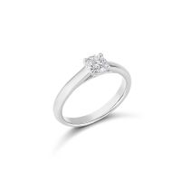 Anello Solitario con diamante naturale da 0,50 ct