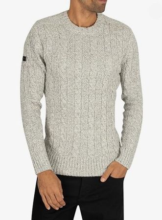 Superdry Men's Jacob Crew Pullover Gr. L (42% Lammwolle)