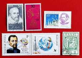 MOTIV ASTRONOMIE JOHANNES KEPLER BRD DDR RUMÄNIEN HELLAS**/G
