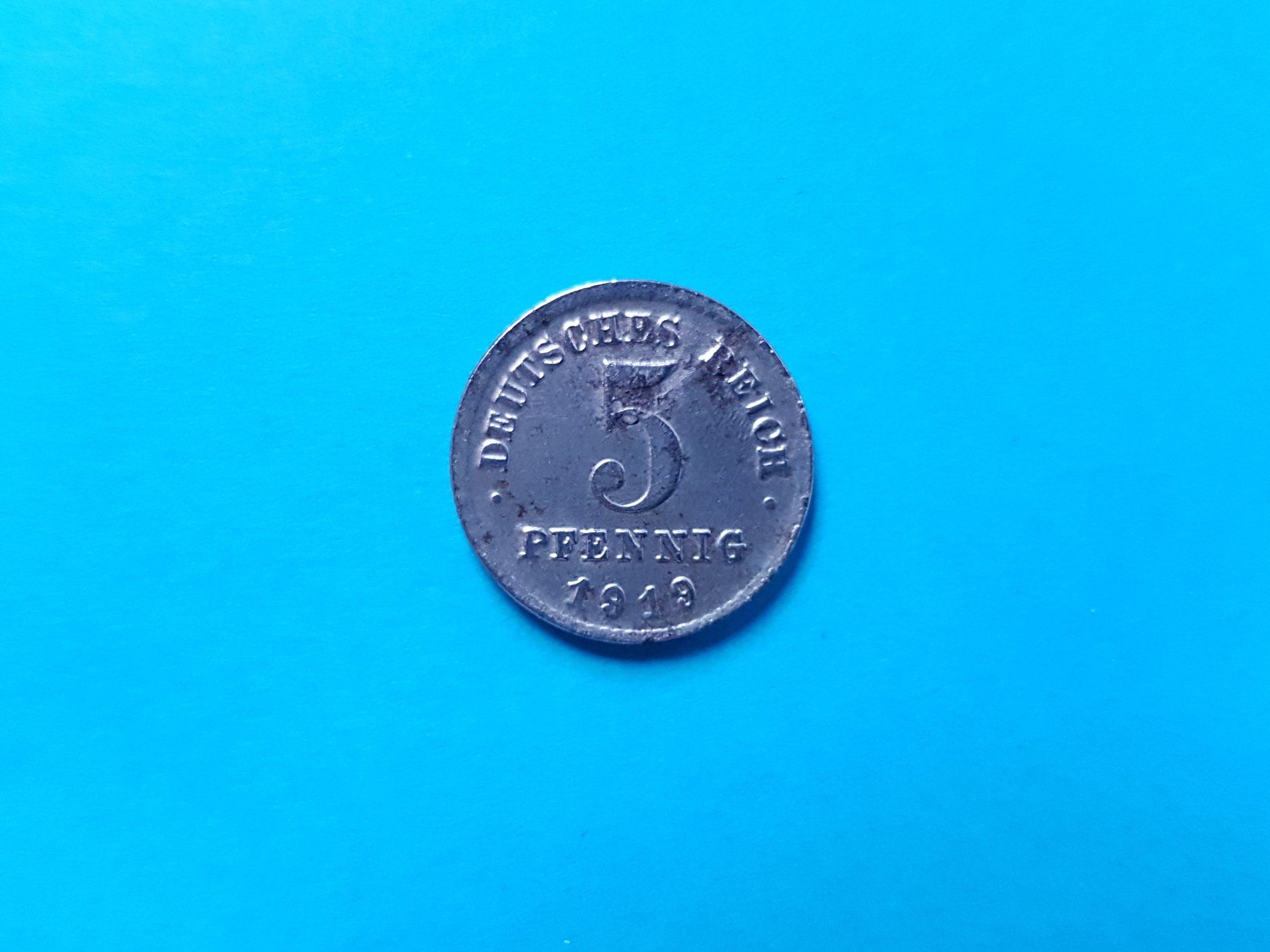 Alle Münzen: 5 Pfennig - Deutsches Reich 1919 – Gebraucht aus Reinach BL von Dexy62
