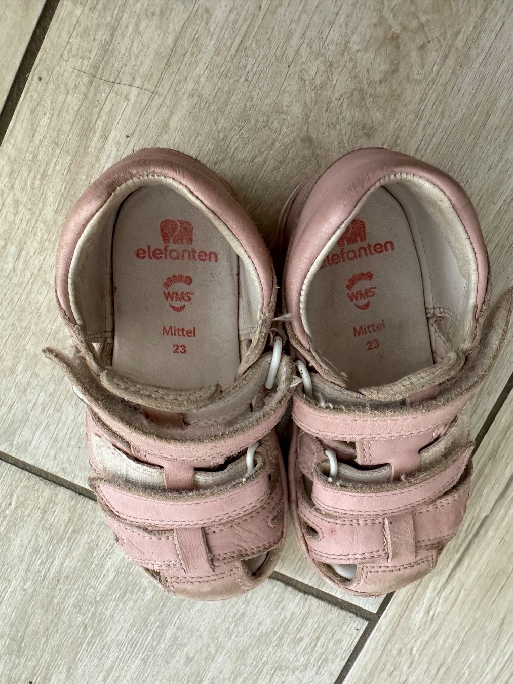 Elefanten Scarpe per ragazze: elefanten Sandalen Gr. 23,Leder, rosa – Usato da Gelterkinden venduto da Familienferien 1