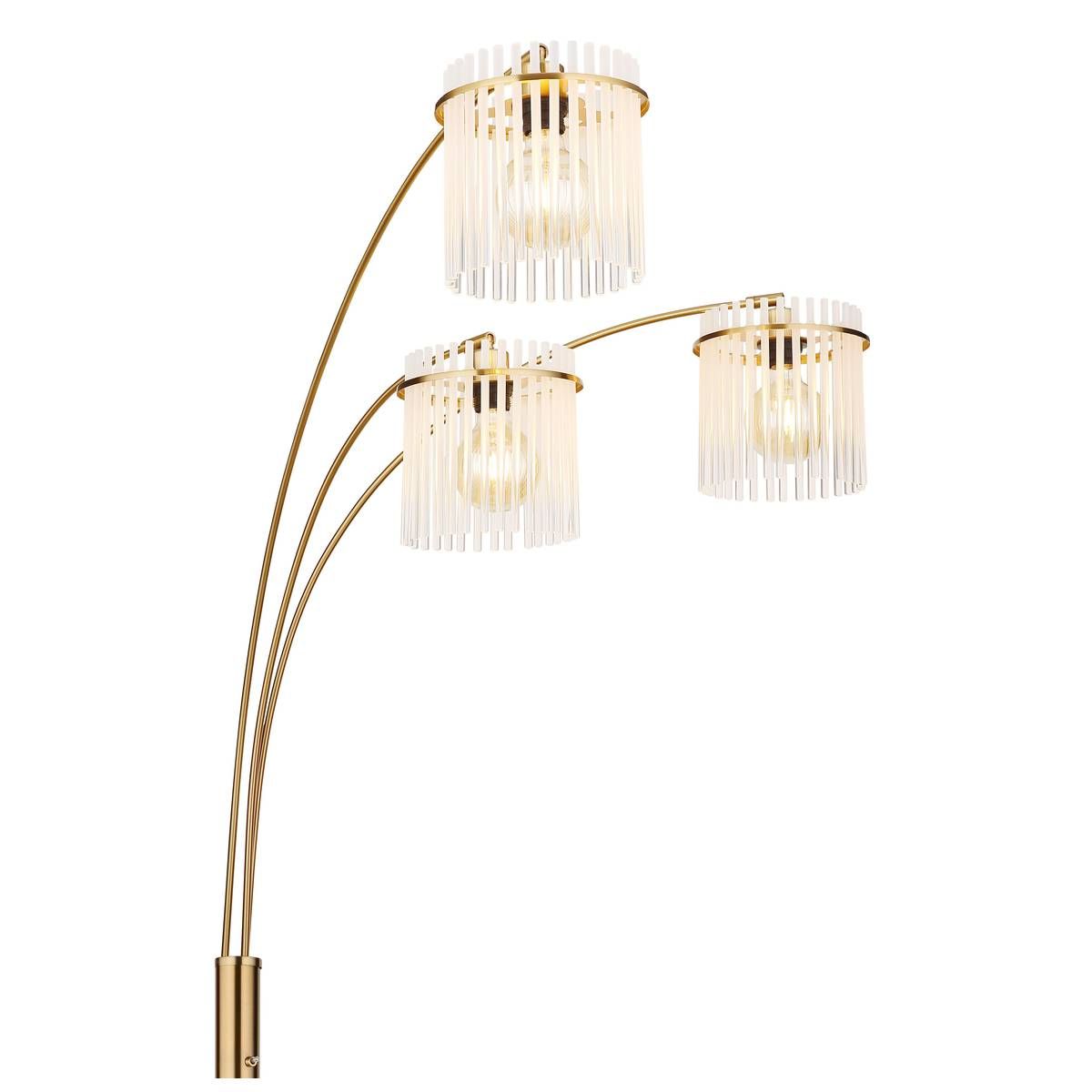 Lampade: Stehleuchte, Gold, Glas, 180 cm Höhe – Nuovo (secondo la descrizione) da Kreuzlingen venduto da Smart-Light 4