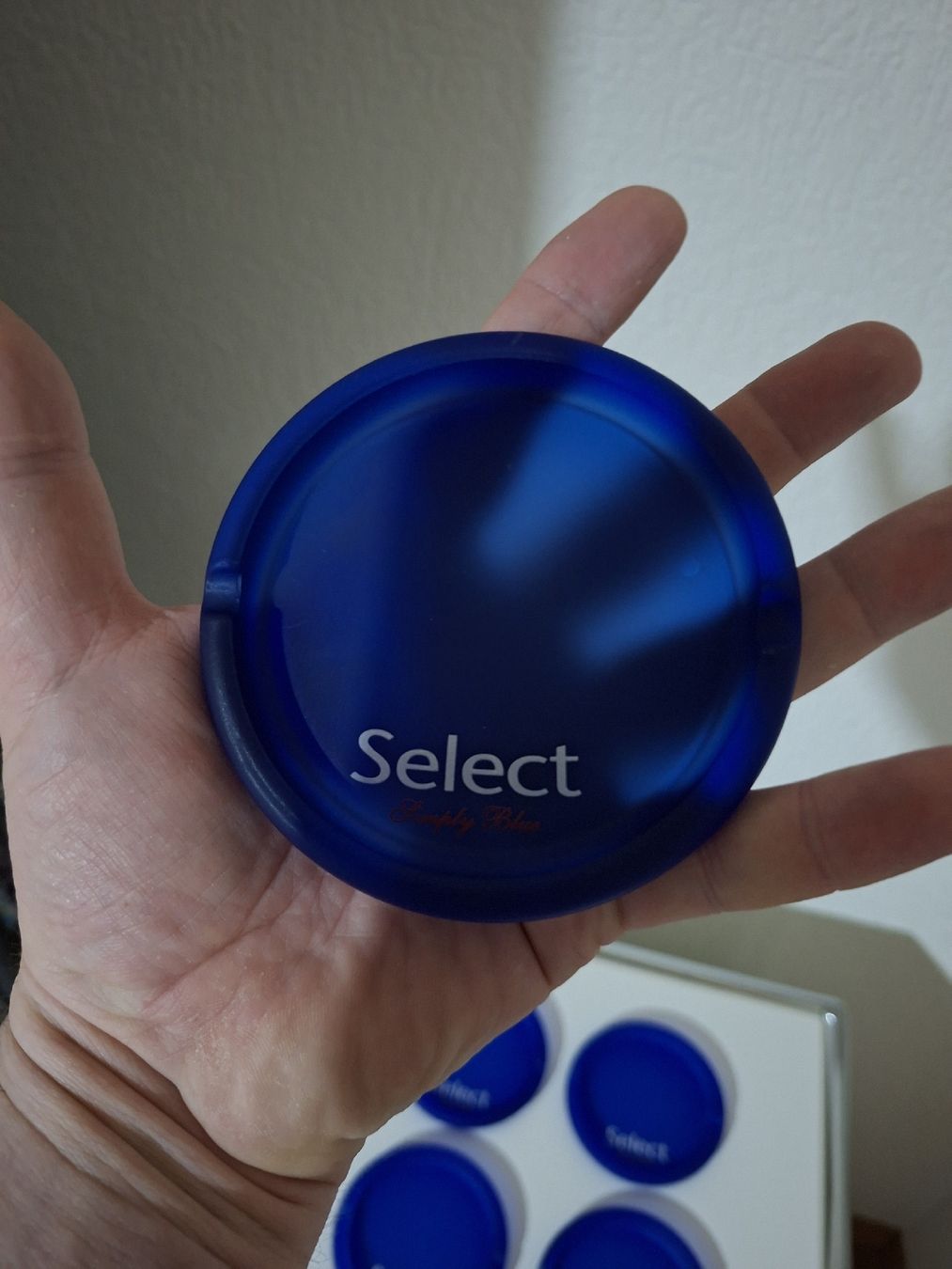 Portacenere: 6x Select Simply Blue Werbe-Aschenbecher / Untersetzer  – Nuovo (secondo la descrizione) da Mellingen venduto da Aegert5 4