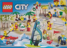 LEGO CITY 60153 DIVERTIMENTO IN SPIAGGIA MINIFIGURES PACK