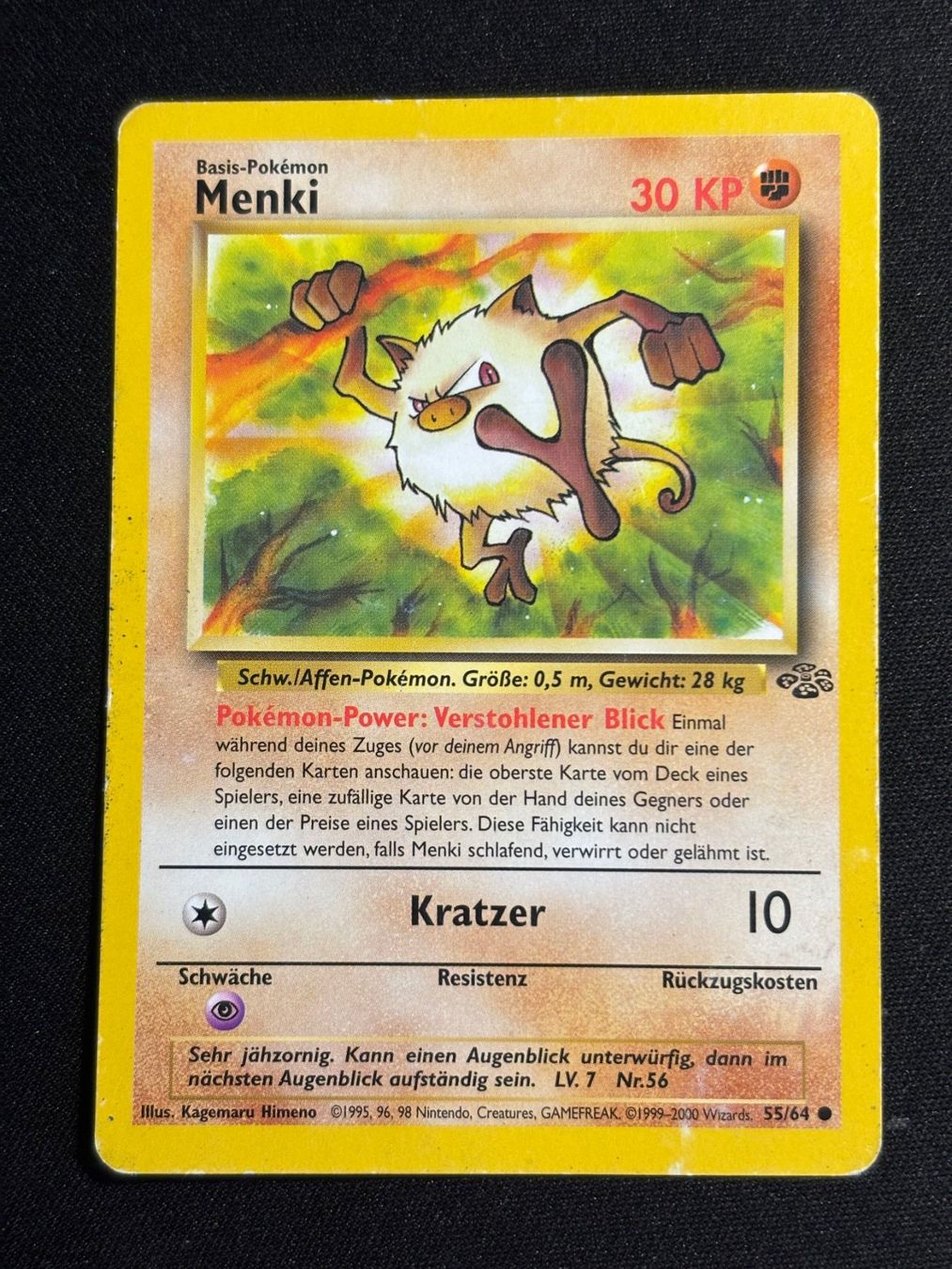 Pokémon Cartes à collectionner: Pokemon Menki - Jungle 55/64 - Deutsch – D'occasion à Bern par Big_GS