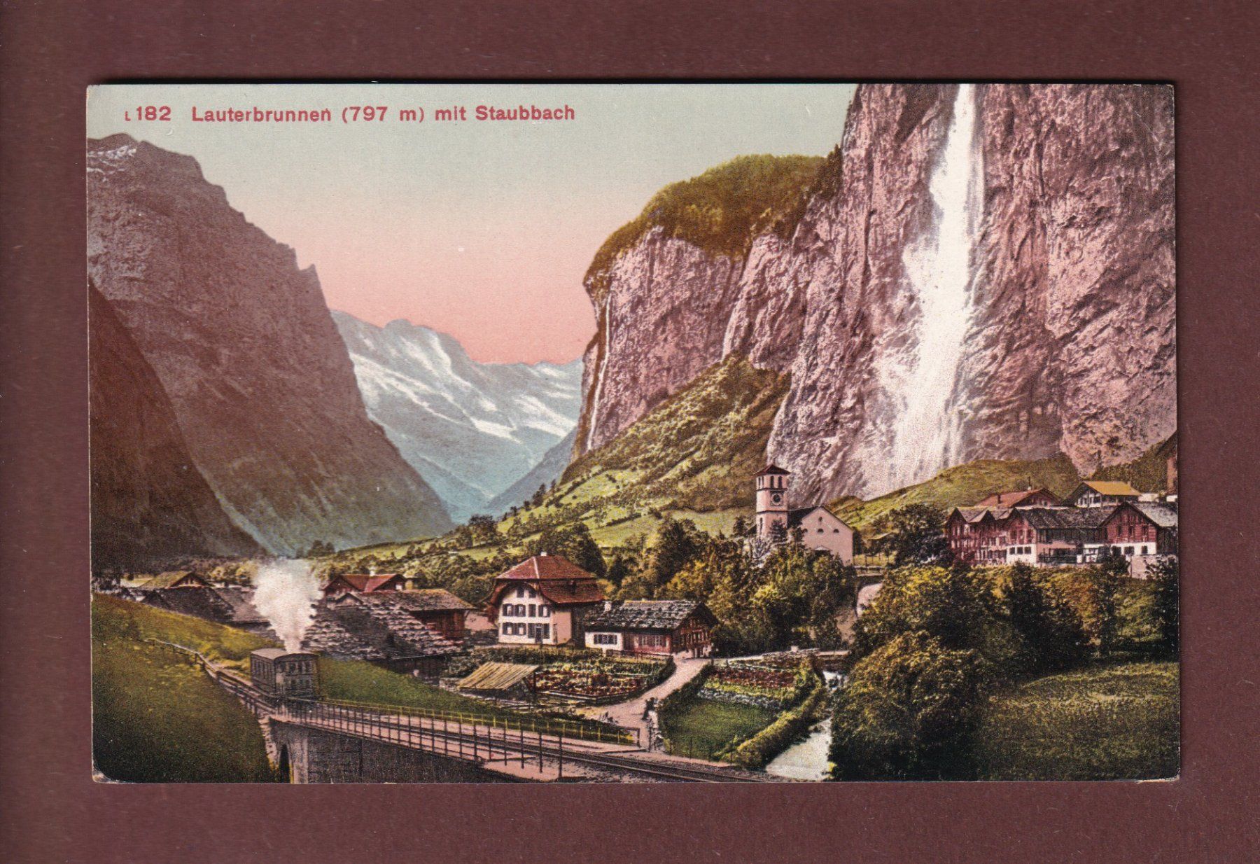 Ansichtskarten: LAUTERBRUNNEN - Staubbach – Gebraucht aus Pully von nicecards-shop