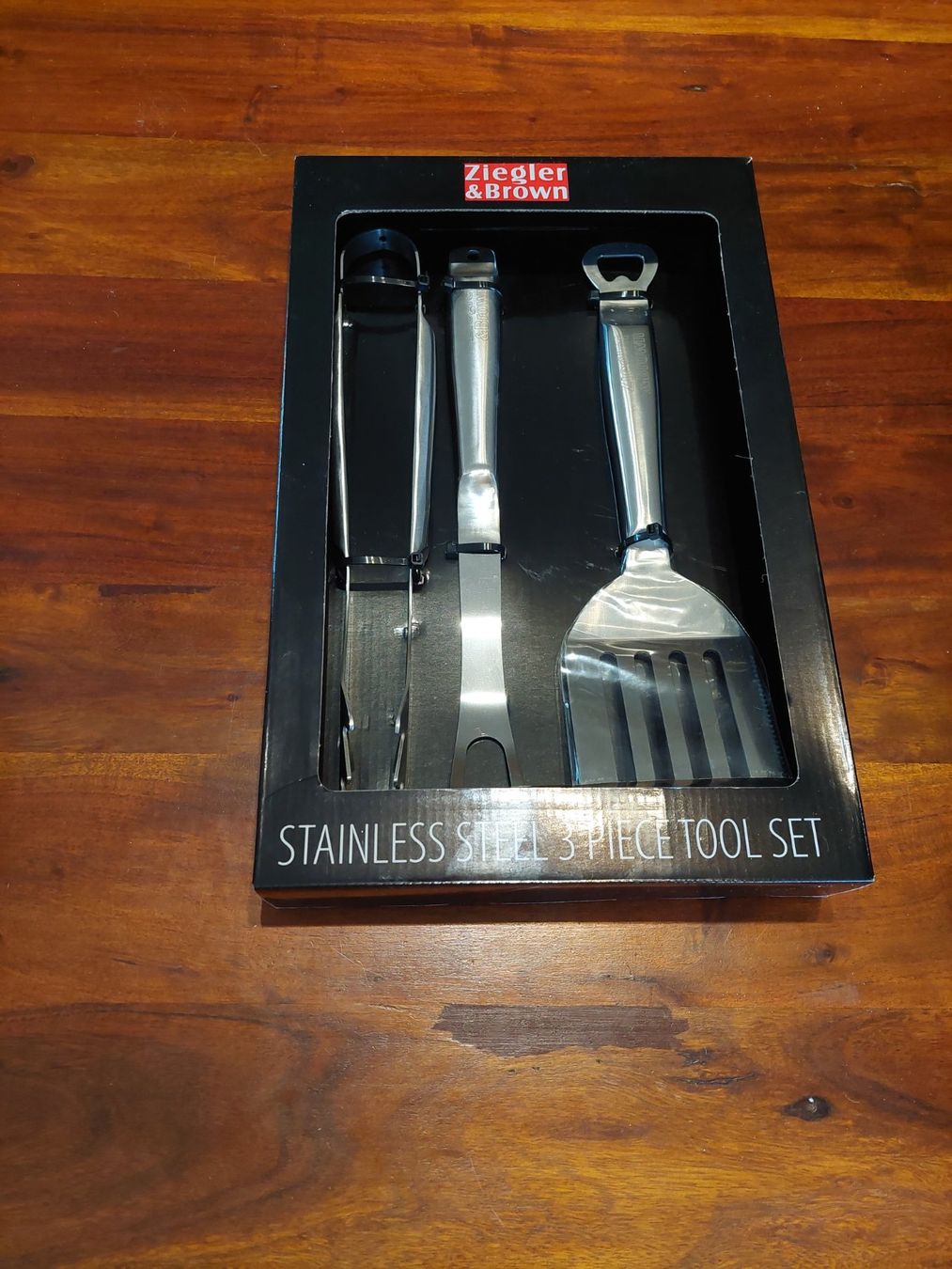 Set di posate: Ziegler & Brown BBQ-Besteck / Grillbesteck 3er-Set – Nuovo e nell'imballaggio originale da Beckenried venduto da Havacola 1