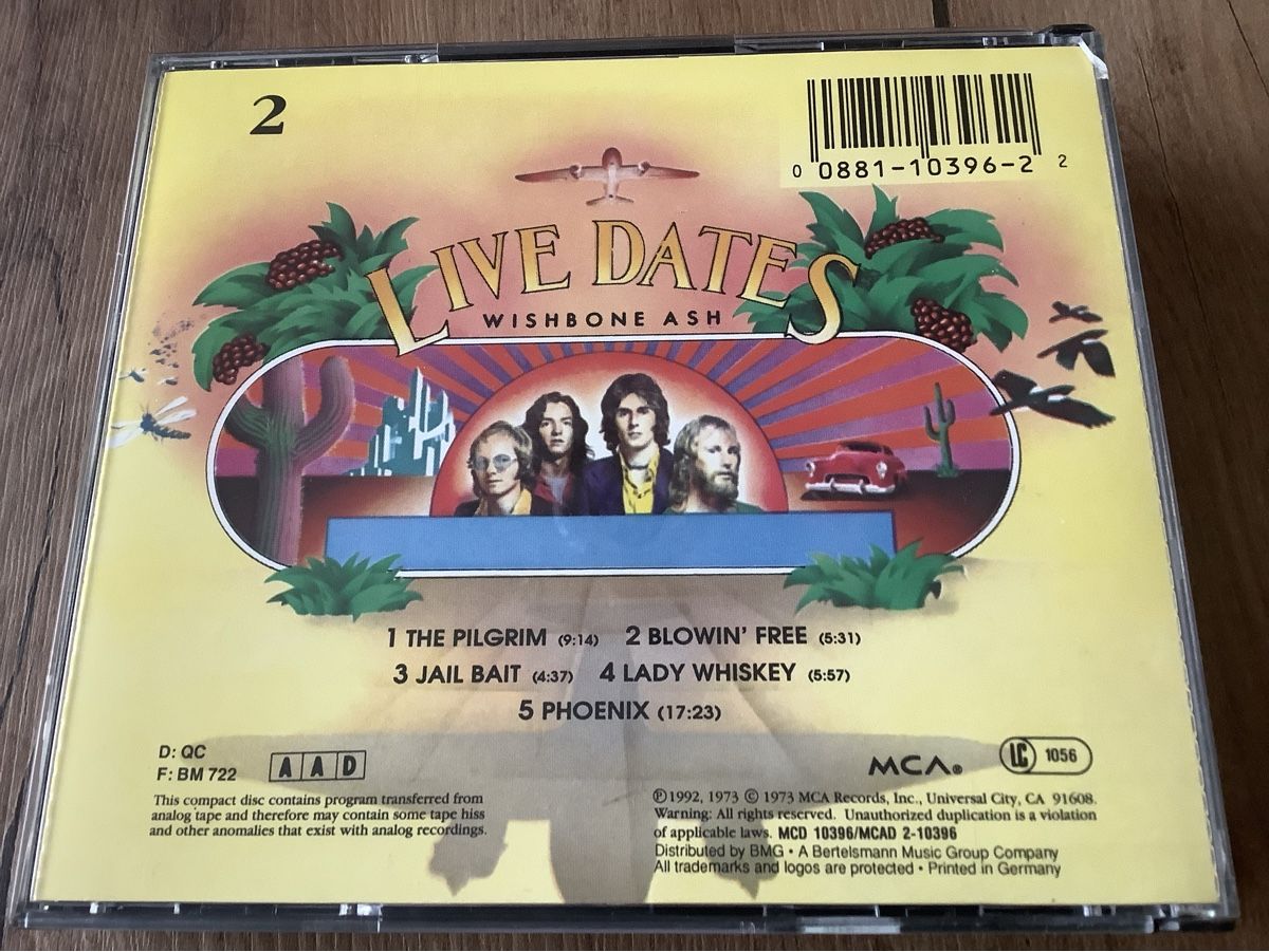 CD: Wishbone Ash Live Dates Doppel-CD – Usato da herzogenbuchsee venduto da HIFIANER 1