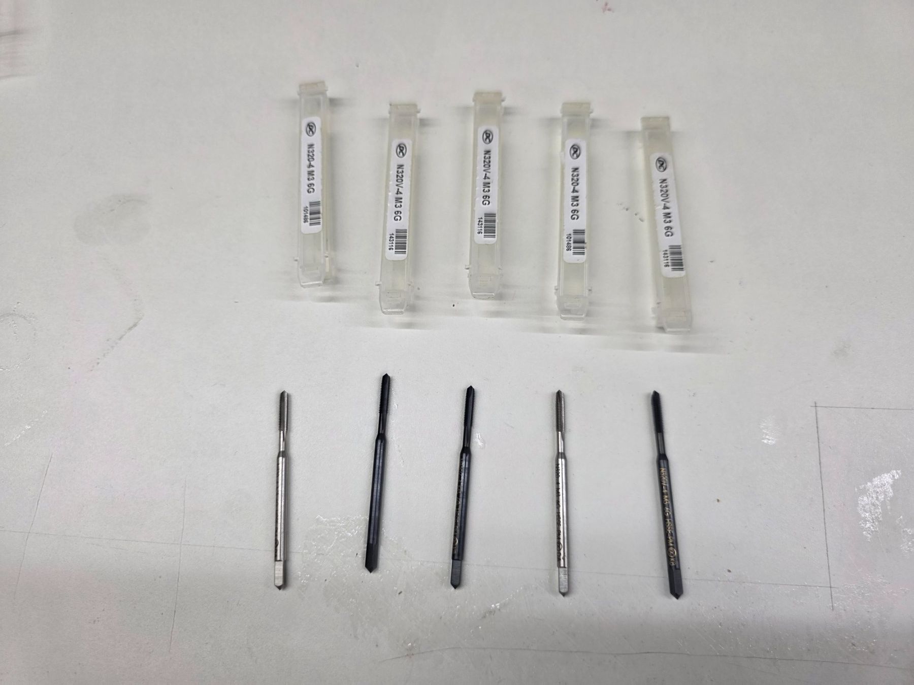 Tous les outils: 5x M3 - 6G Gewindebohrer – Neuf (Voir description) à Rüti ZH par Madeira14