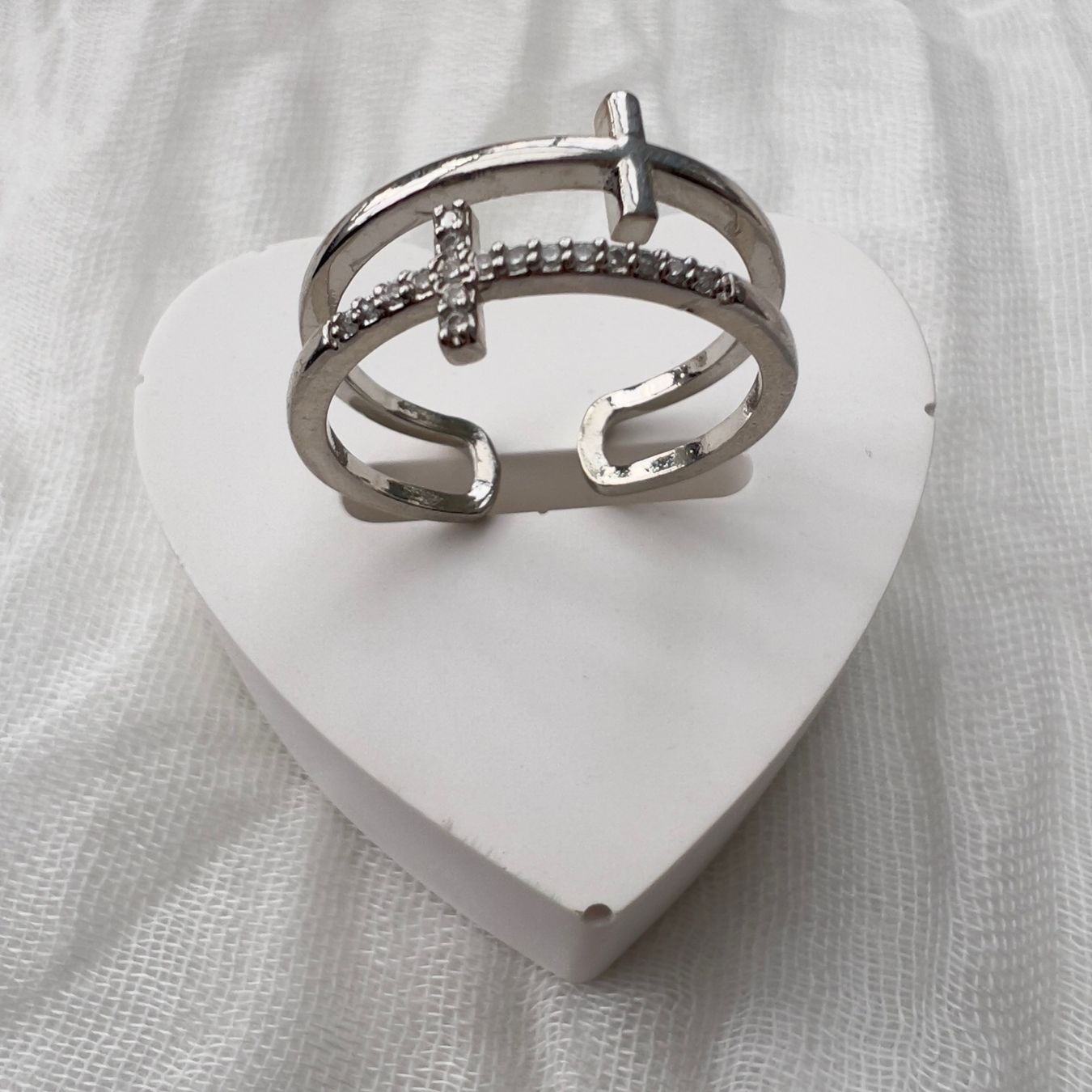 Ringe: Bague double croix – Neu (gemäss Beschreibung) aus Pully von sunaddict 2