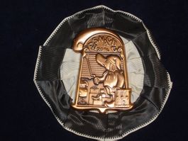 Basler Zugsplakette Kupfer 2016 mit Rosette