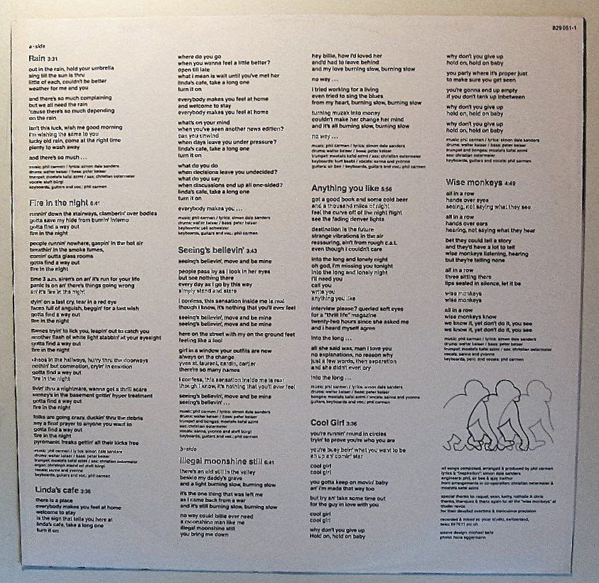 Schallplatten: PHIL CARMEN "Wise Monkeys" LP, COVER, LABELS & INNER IN NM! – Gebraucht aus Monthey von Pingmub 4