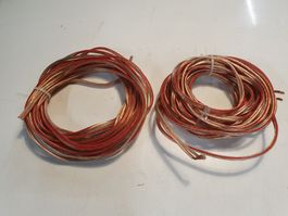 2 Stk Lautsprecherkabel ca 3m