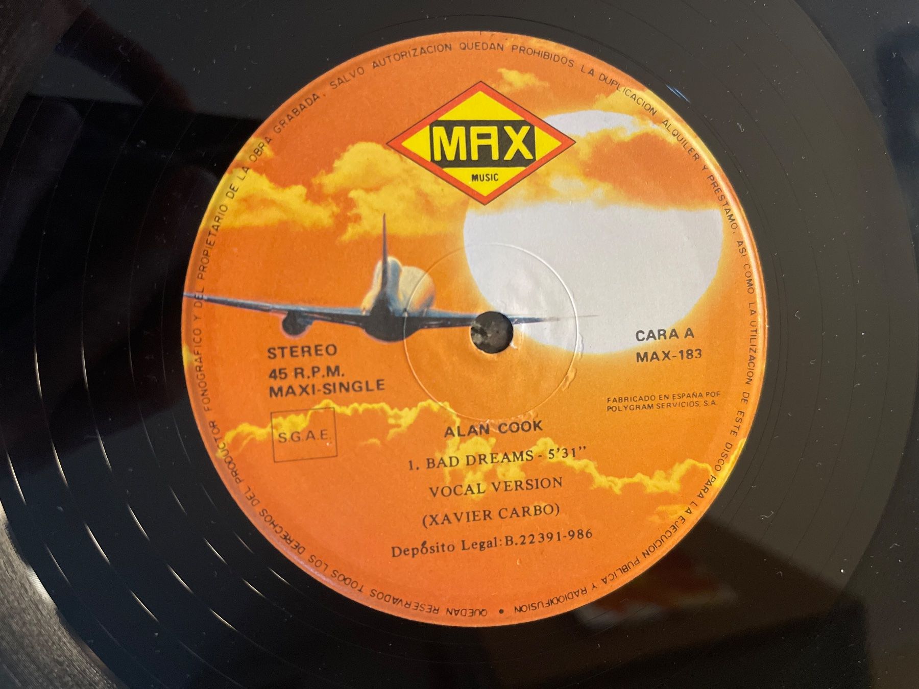 Dischi in vinile: A125/Alan Cook - Bad Dreams – Usato da Frutigen venduto da Philippe_jsp 2