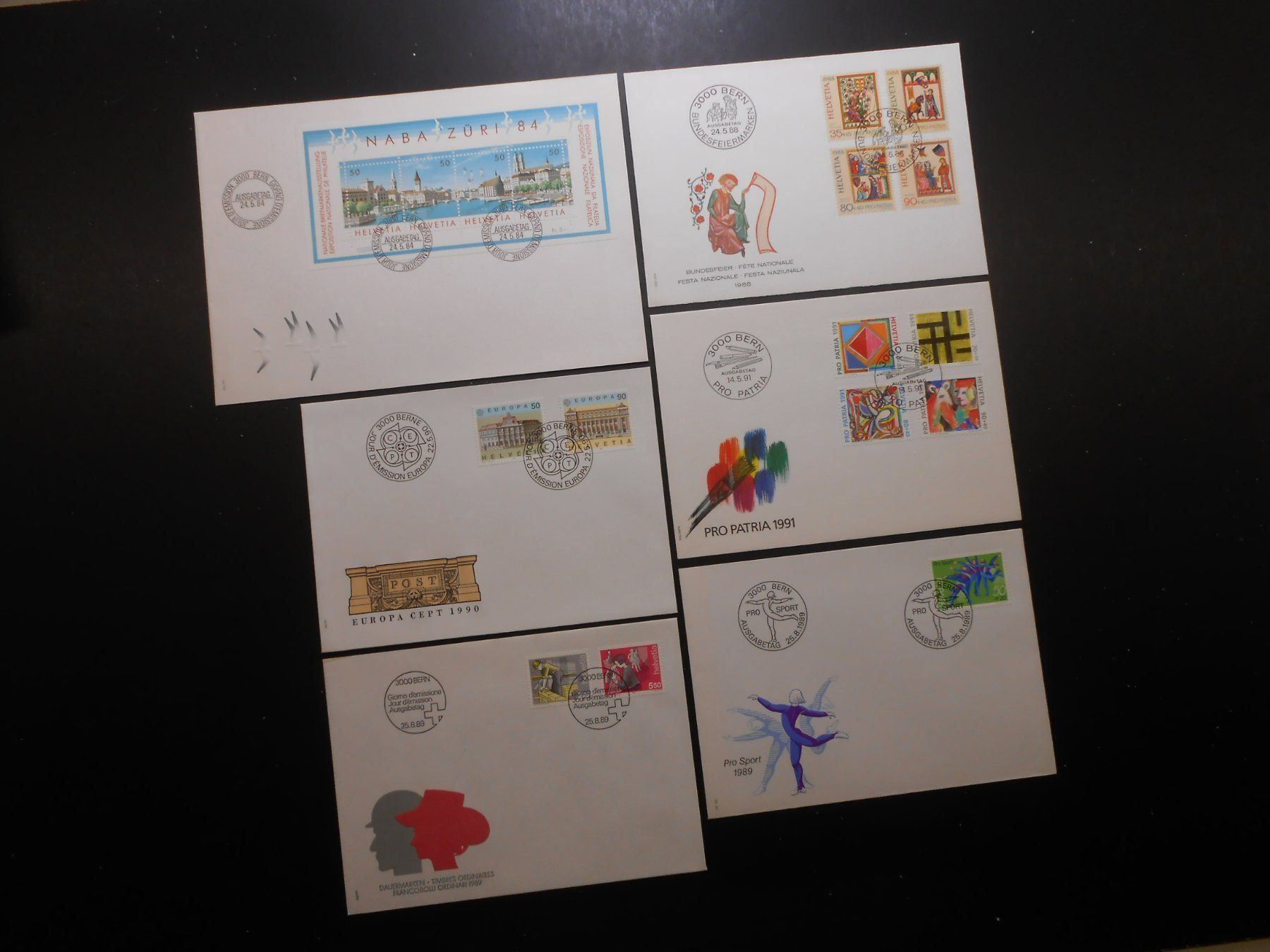 Alle Briefmarken: CH FDC  1984-1990  Z CHF 37.75 - Lot 117 – Gebraucht aus Hallwil von pkaiser44