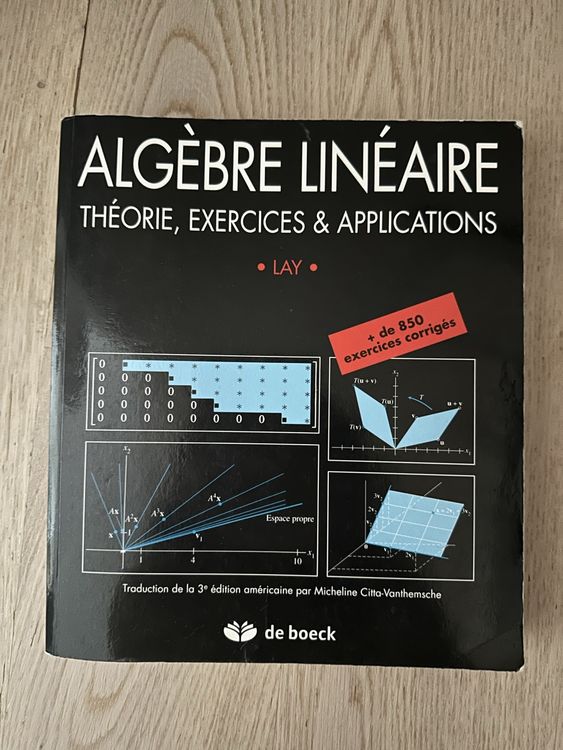Algèbre linéaire de Lay (Gebraucht) in Lausanne für CHF 35 – mit ...
