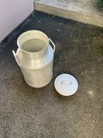 Alte Milchkanne aus Aluminium, Vintage Deko für Garten!