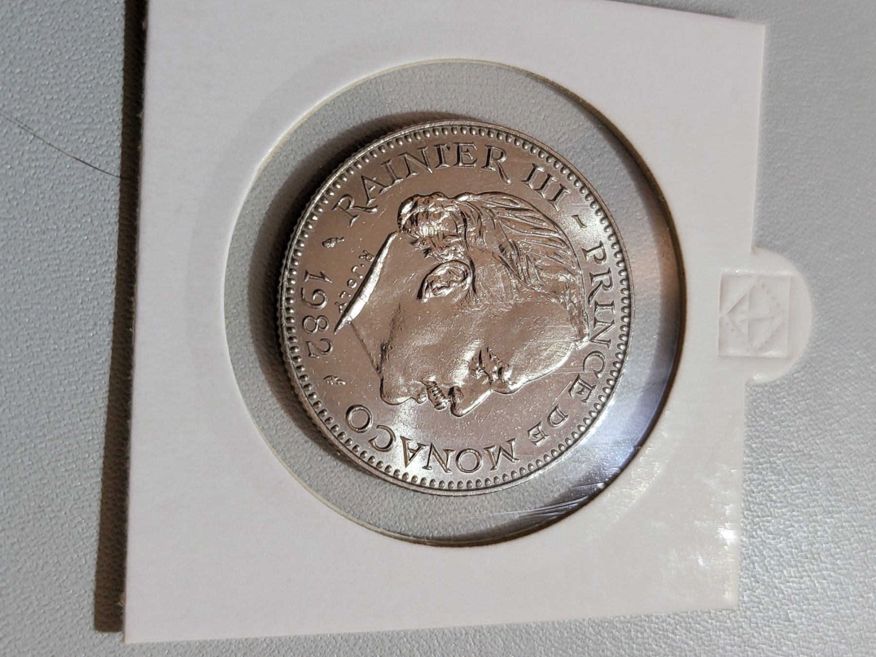 Tutti le monete: MONACO 5 FRANCS UNC 1982 – Usato da Zürich venduto da mauritsve 1