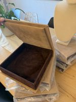 Luxuriöse Schmuckbox aus hochwertigem Samt/Velours – 21 × 20
