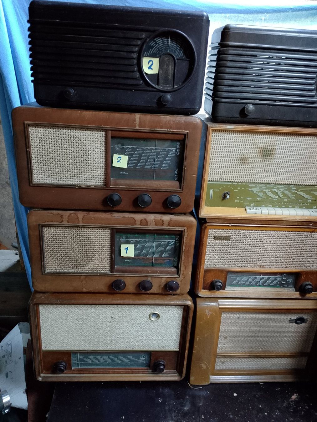 Radio: 12 Radios alt, nicht getestet – Usato da Nuglar venduto da lampa-radio 2